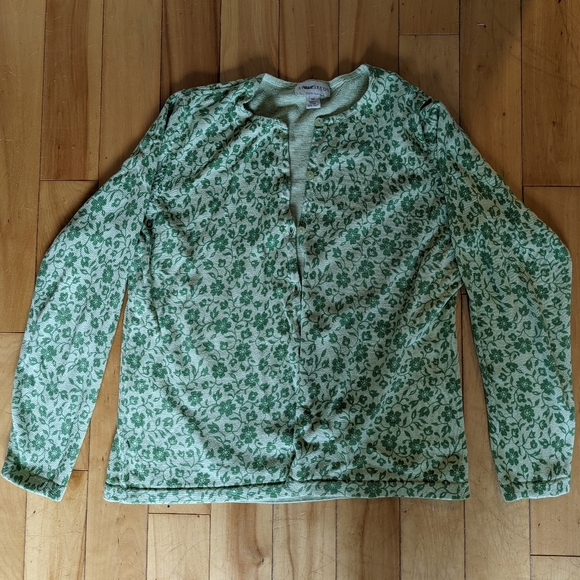 Green, cotton cardigan by Appleseed's - Picture 3 of 4